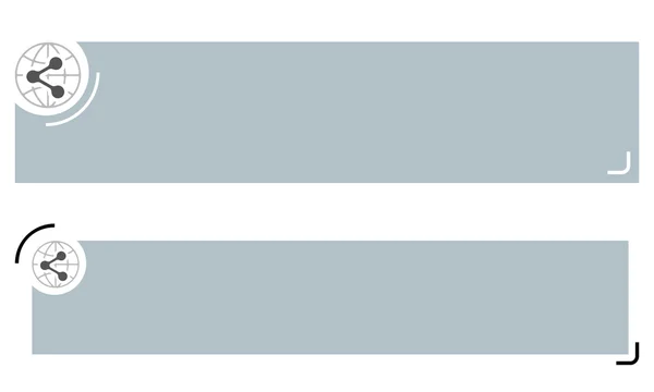 Banderas simples para su texto y compartir icono — Archivo Imágenes Vectoriales
