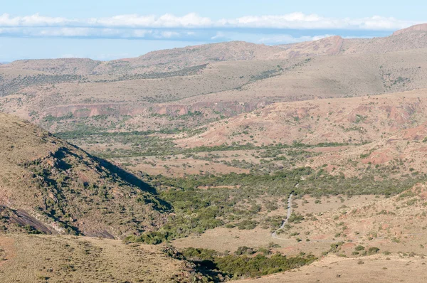 Vista desde el paso de montaña en el bucle de Kranskop — Foto de Stock