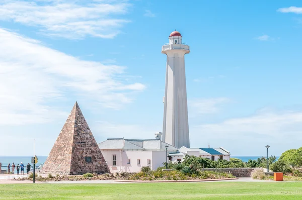 Reserva Donkin con faro y pirámide de piedra Imagen de stock