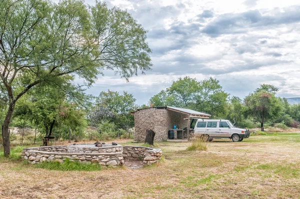 Camping en condiciones húmedas en Bo-Kloof — Foto de Stock