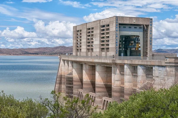 Wall of the half full Gariep Dam — Stock Photo, Image