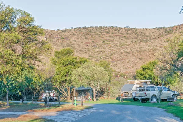 Camping en el Parque Nacional Mountain Zebra — Foto de Stock