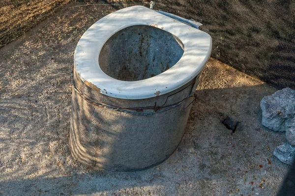Een Lange Drop Toilet Bij Spitzkoppe Namibië — Stockfoto