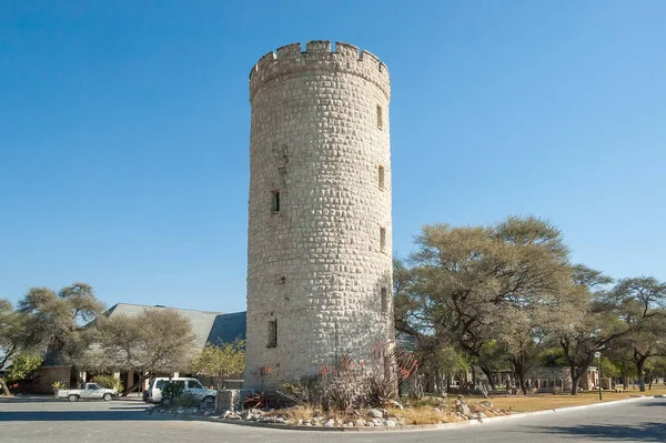 Etosha National Park Namibia June 2012 Lookout Tower Offices Okaukeujo — Stock Photo, Image