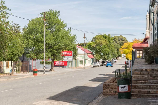 Richmond Südafrika April 2021 Eine Straßenszene Mit Alten Gebäuden Einem — Stockfoto