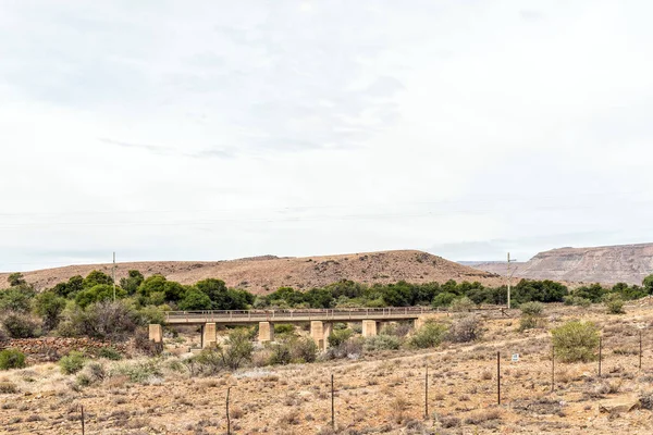 Spoorwegbrug Bij Nelspoort Hoofdlijn Tussen Johannesburg Kaapstad — Stockfoto