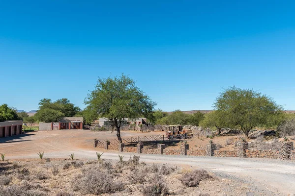 Beaufort West África Sul Abril 2021 Entrada Para Parque Caravanas — Fotografia de Stock