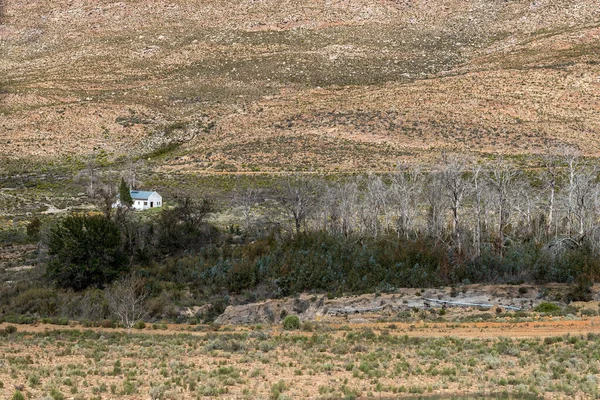 Seweweekspoort South Africa April 2021 Farm Landscape Top Seweweekspoort Swartberg — Foto de Stock