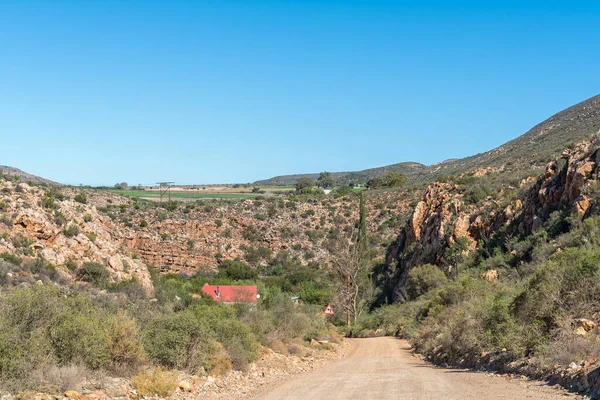 Prinsrivierpoort Road Pass Road P294 Western Cape Karoo — Foto de Stock