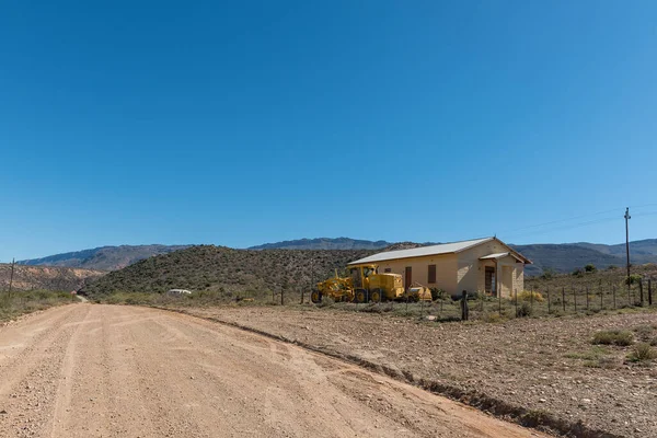 Sewefontein South Africa April 2021 Road Grader Building Sewefontein Road — Foto de Stock