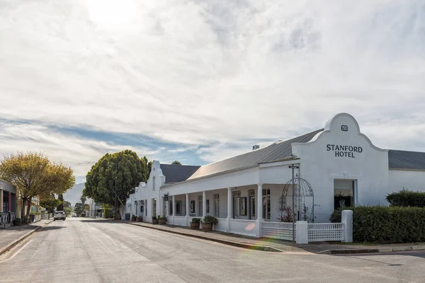 Stanford Sudáfrica Abril 2021 Una Escena Callejera Con Hotel Stanford — Foto de Stock