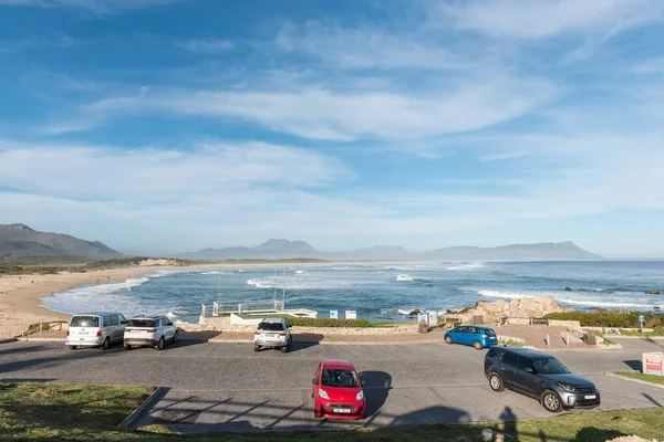 Kleinmond Sudafrica Aprile 2021 Parcheggio Kleinmond Beach Nella Provincia Del — Foto Stock