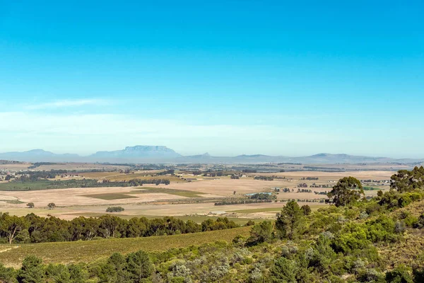 Zicht Naar Het Zuiden Vanaf Het Afrikaans Taalmonument Bij Paarl — Stockfoto