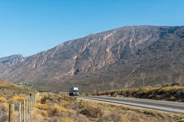 Doorns Sudáfrica Abril 2021 Camión Visible Carretera Extremo Norte Del — Foto de Stock