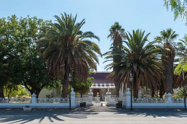 Matjiesfontein Sudáfrica Abril 2021 Una Escena Callejera Con Edificio Histórico — Foto de Stock