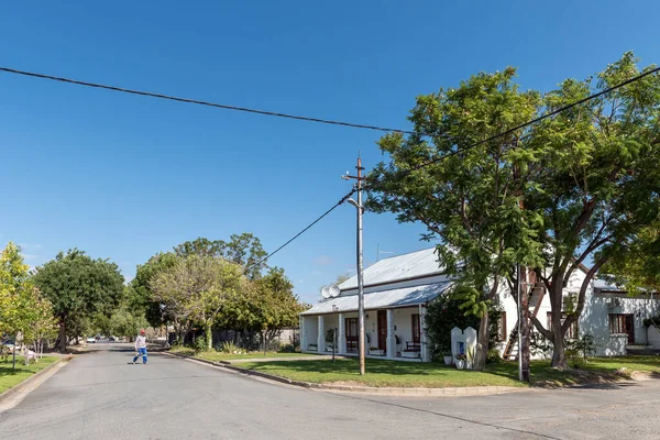 Laingsburg Südafrika April 2021 Eine Straßenszene Mit Gästehaus Und Einer — Stockfoto