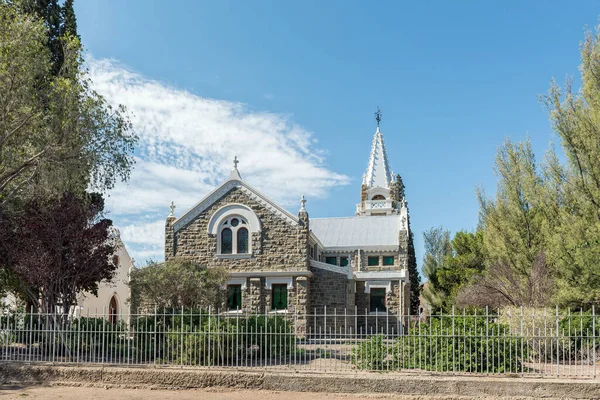 Laingsburg South Africa Kwiecień 2021 Scena Uliczna Holenderskim Kościołem Reformowanym — Zdjęcie stockowe