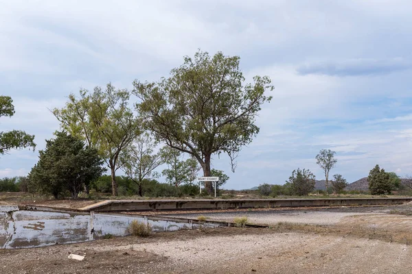 Plataforma Ferroviaria Mount Stewart Provincia Oriental Del Cabo — Foto de Stock