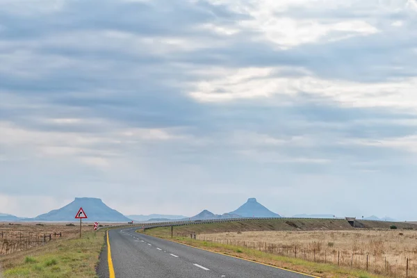 Landscape Road R56 Middelburg Steynsburg Eastern Cape Province Typical Karoo — Stock Photo, Image