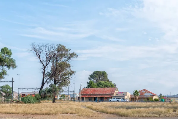 Rosmead Jižní Afrika Dubna 2021 Řezbářství Supermarket Železniční Stanici Rosmead — Stock fotografie