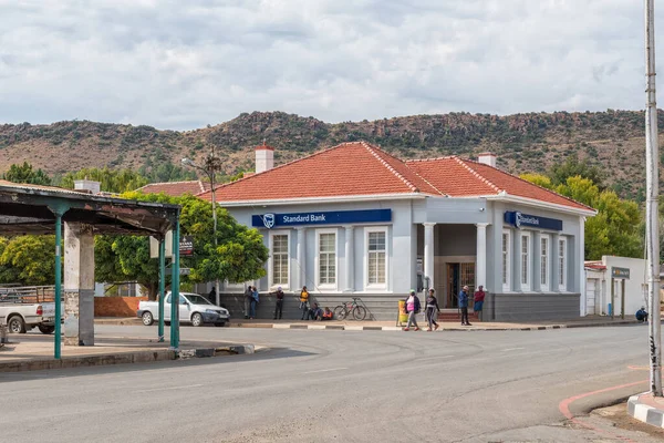 Burgersdorp Sudáfrica Abril 2021 Una Escena Callejera Con Edificio Bancario — Foto de Stock