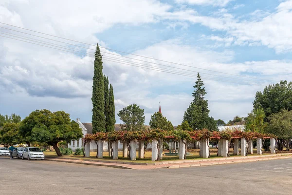 Burgersdorp Sudáfrica Abril 2021 Una Escena Callejera Con Biblioteca Pública — Foto de Stock