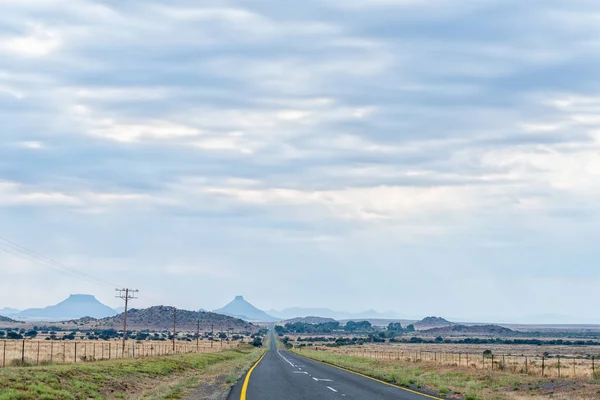 Landscape Road R56 Middelburg Steynsburg Eastern Cape Province Typical Karoo — Stock Photo, Image