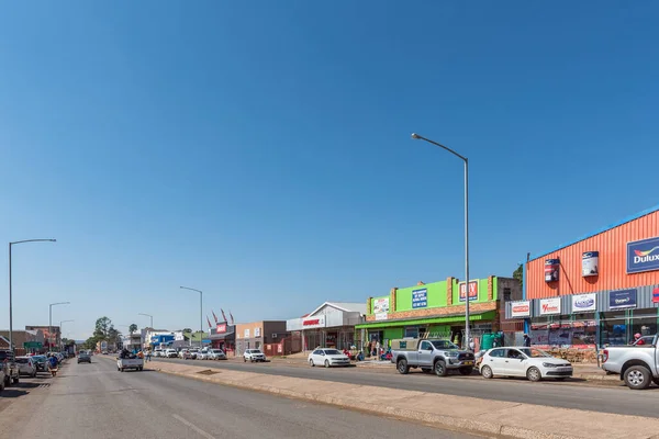 Aliwal North South Africa April 2021 Gate Scene Med Bedrifter – stockfoto