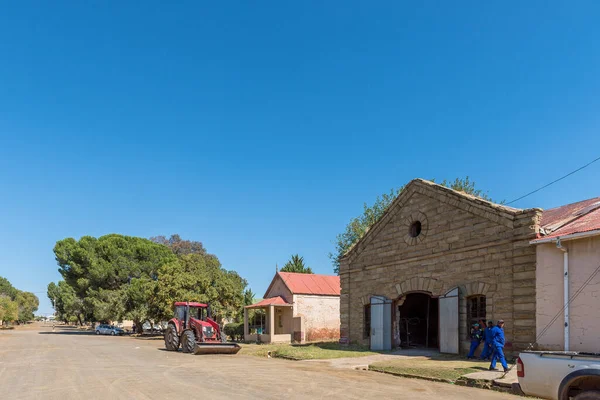 Rouxville Sudáfrica Abril 2021 Una Escena Callejera Con Edificios Antiguos — Foto de Stock