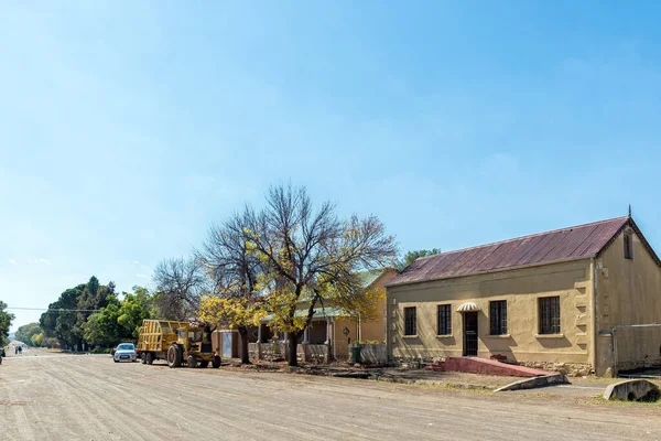 Rouxville Νοτια Αφρικη Απριλιου 2021 Σκηνή Δρόμου Παλιά Σπίτια Και — Φωτογραφία Αρχείου