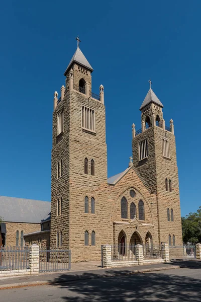Aliwal North Sudáfrica Abril 2021 Una Escena Callejera Con Catedral — Foto de Stock