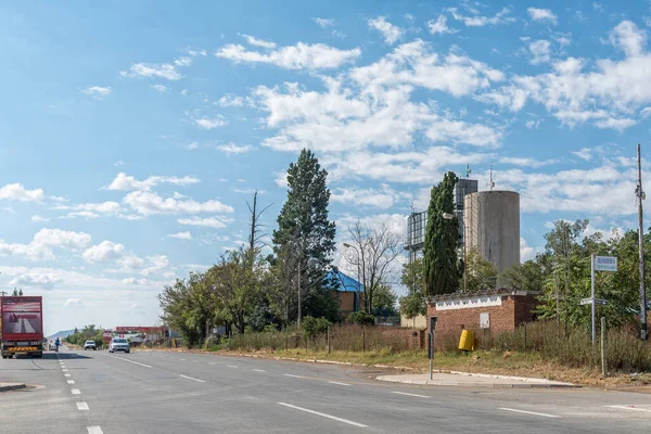Redersburg South Africa Апреля 2021 Года Уличная Сцена Зданиями Людьми — стоковое фото