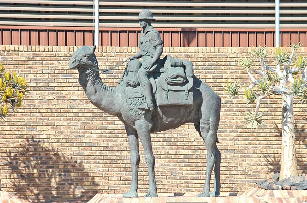 Kameldenkmal der berittenen Polizei — Stockfoto