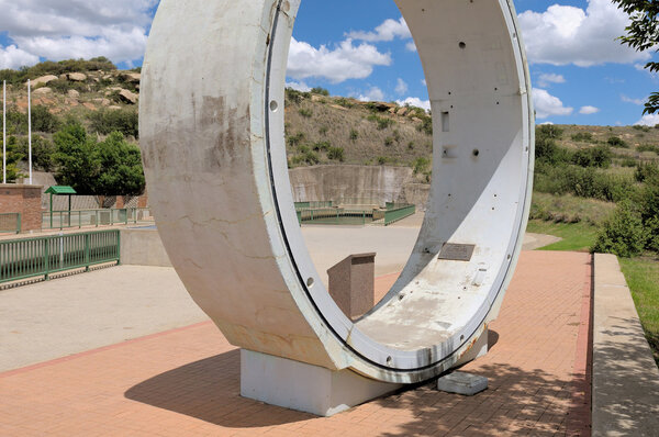 Sample tunnel lining, Ash River outfall near Clarens, South Afri