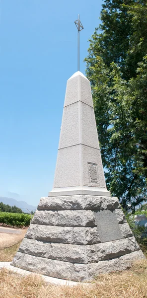 Du preez familiendenkmal in paarl — Stockfoto