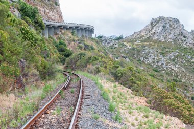 Efendim Lowreys Pass ve demiryolu hattı görünümünü