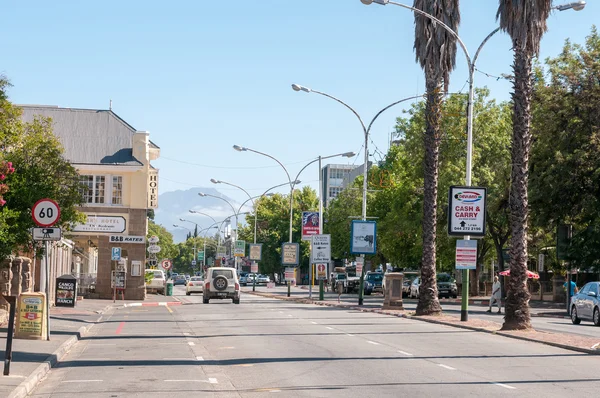 Early morning street scene in Oudtshoorn — Stock Photo, Image