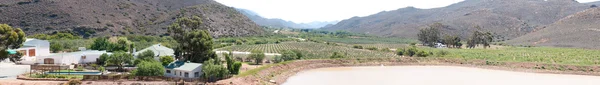 Vista desde el paso Kredouw en el valle del Príncipe Alberto — Foto de Stock