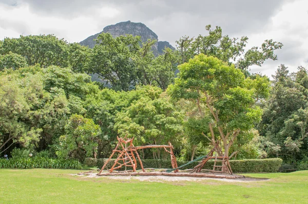 Parque infantil en el Jardín Botánico Kirstenbosch Imagen de archivo
