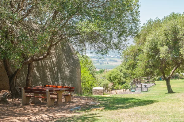 Lugar de picnic en el monumento a la lengua afrikaans — Foto de Stock