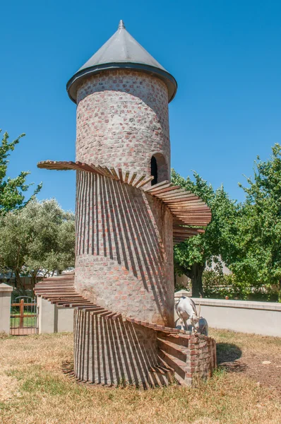 Paarl yakınlarındaki bir çiftlikte keçi Kulesi — Stok fotoğraf