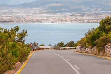 Yol Steenbras Barajı pompa istasyonunda bakış açısından
