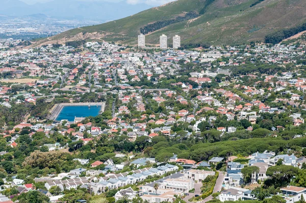 Kaapstad: Tamboerskloof, tuinen, Oranjezicht en Vredehoek sub — Stockfoto