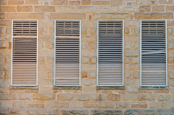 Louvre windows, Oudtshoorn — Stock Photo, Image