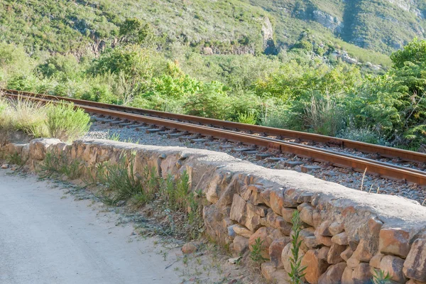 Železniční a silniční v Montagu Pass — Stock fotografie