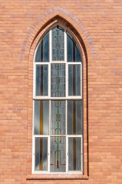 Window at the Dutch Reformed Church in Boshof — 图库照片