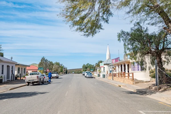 Calle principal en Loeriesfontein — Foto de Stock