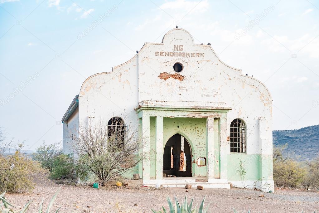 Ruin of the Dutch Reformed Mission Church in Prieska