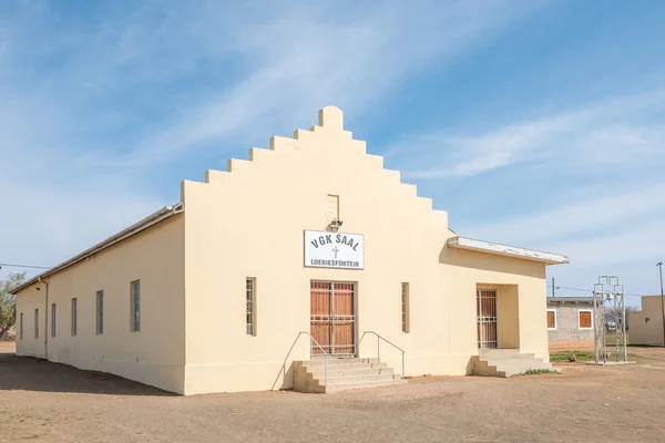 Salón de la Iglesia Reformada Unida en Loeriesfontein — Foto de Stock