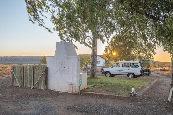 Sunset at Kambro Caravan Park near Britstown — Stock Photo, Image